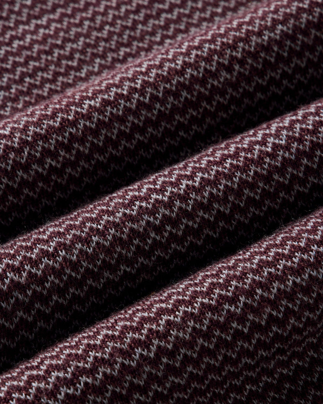 The Newton Sweater Polo | Burgundy Birdseye Merino - Echo Market