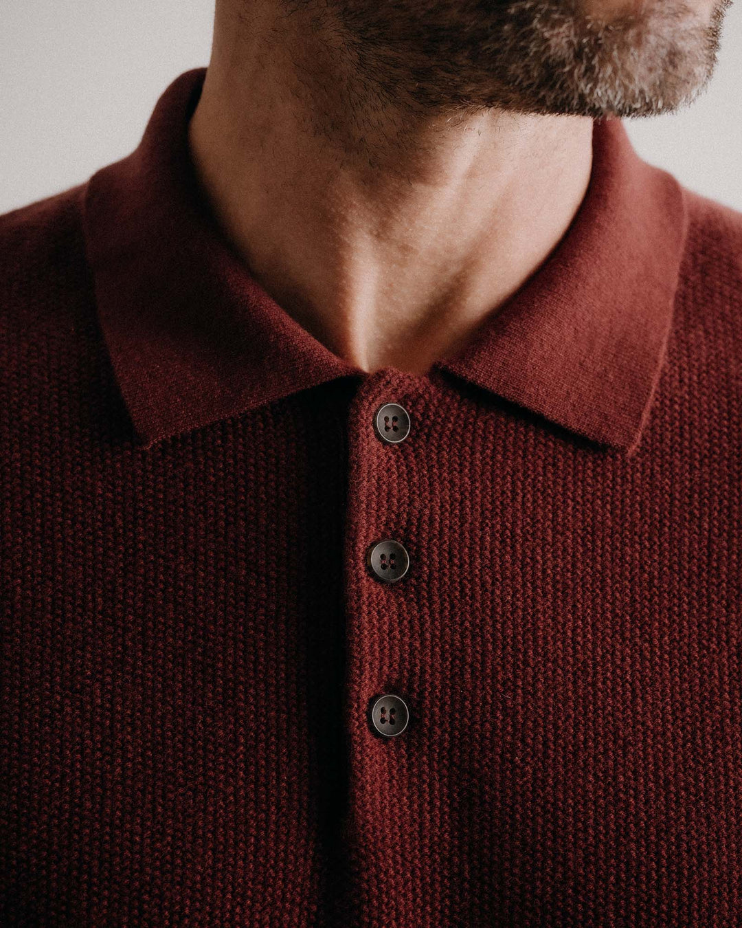The Newton Sweater Polo | Midnight Merino - Echo Market