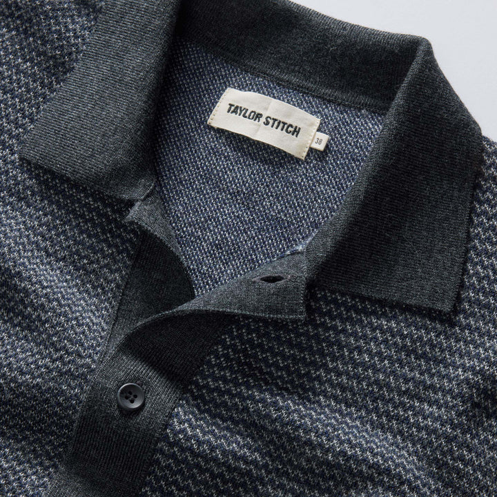 The Nichols Polo | Navy Birdseye - Echo Market