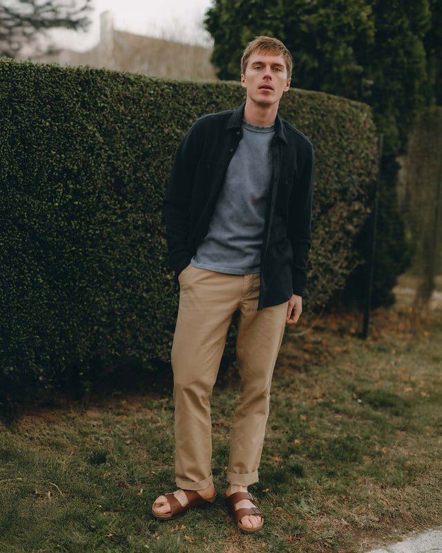 The North Shore Knit Shirt | Heather Navy - Echo Market