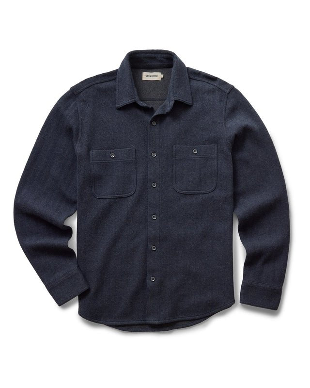 The North Shore Knit Shirt | Heather Navy - Echo Market