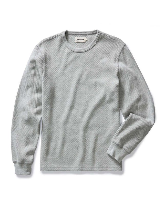 The Organic Cotton Crew | Heather Grey Waffle - Echo Market