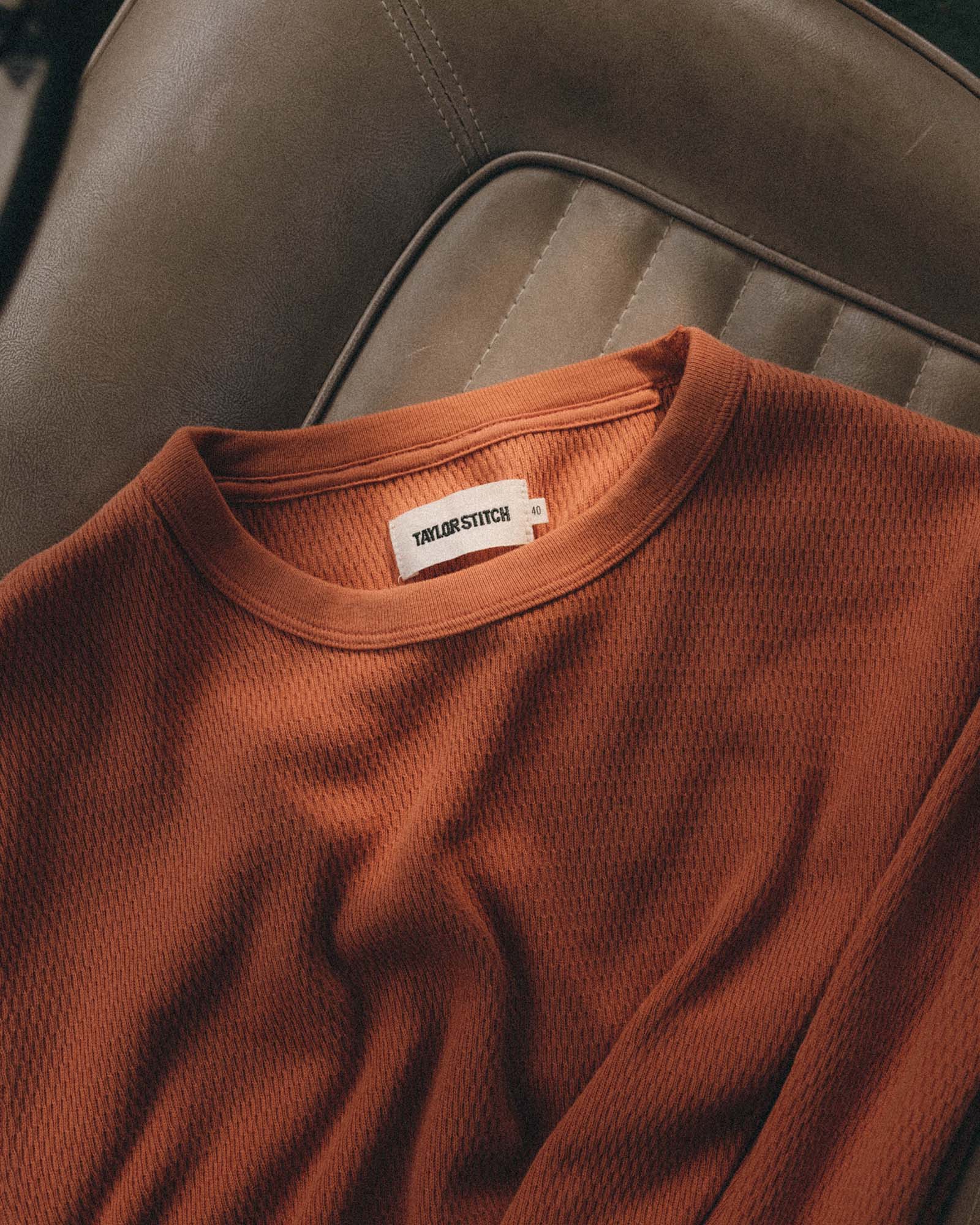 The Organic Cotton Crew | Summit Orange Waffle - Echo Market
