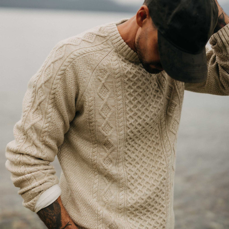 The Orr Sweater | Marled Oat Merino - Echo Market