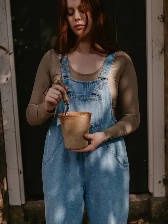 The Oversized Denim Dungaree | Adult - Echo Market