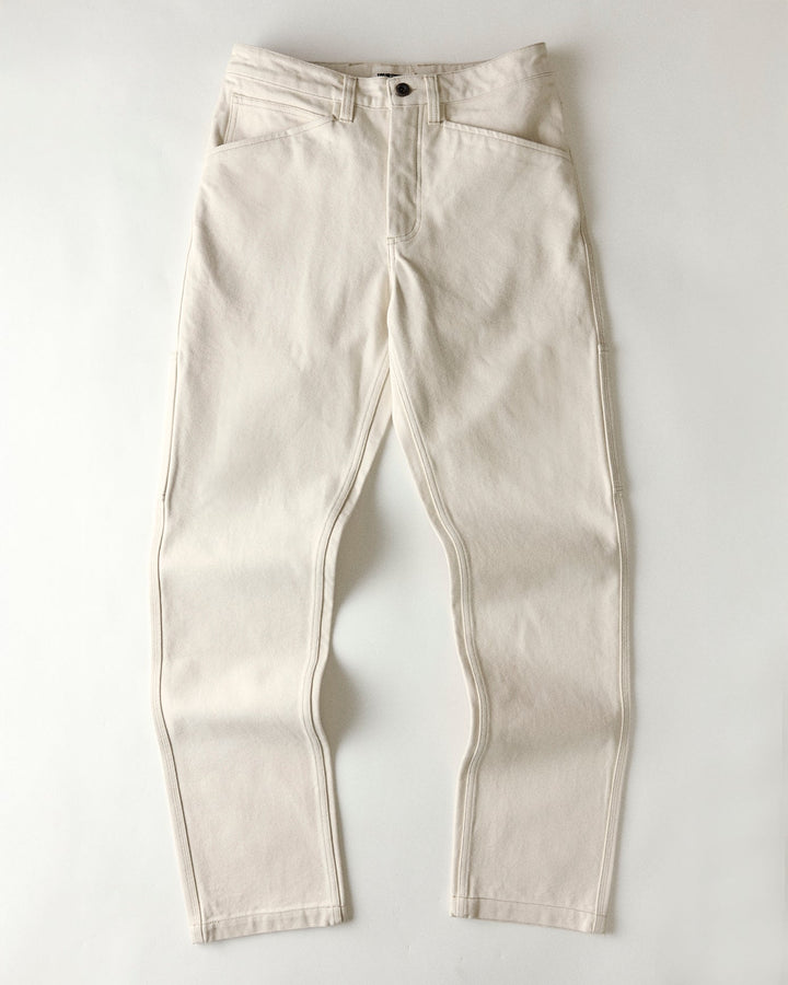 The Painter Pant | Seeded Natural Chipped Canvas - Echo Market