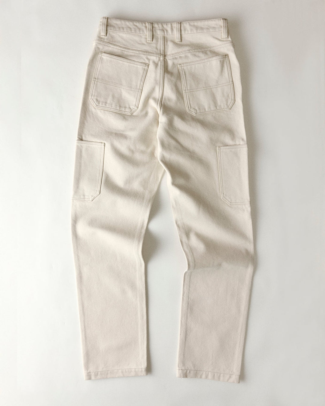 The Painter Pant | Seeded Natural Chipped Canvas - Echo Market