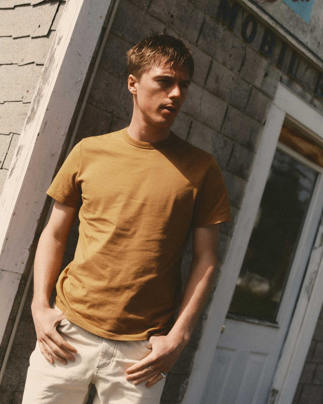 The Regenerative Cotton Tee | Saffron - Echo Market