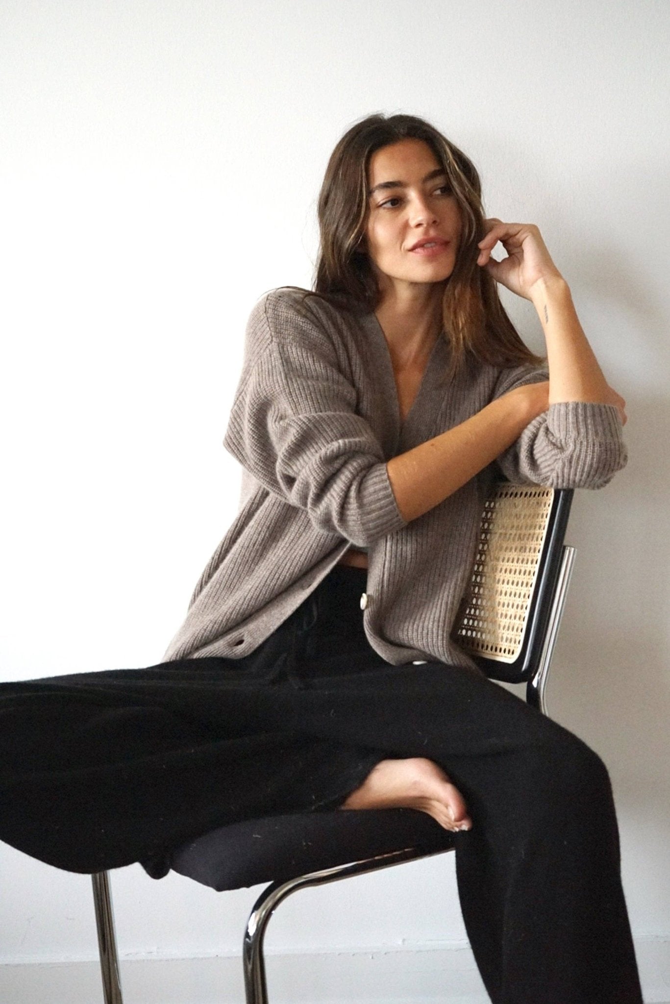 The Rocio Cashmere Pants | Noir - Echo Market