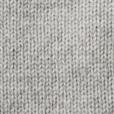 Close-up of a heather gray knit fabric texture with a ribbed pattern.