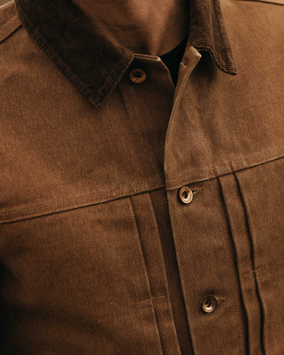 The Ryder Jacket | Tobacco Chipped Canvas - Echo Market