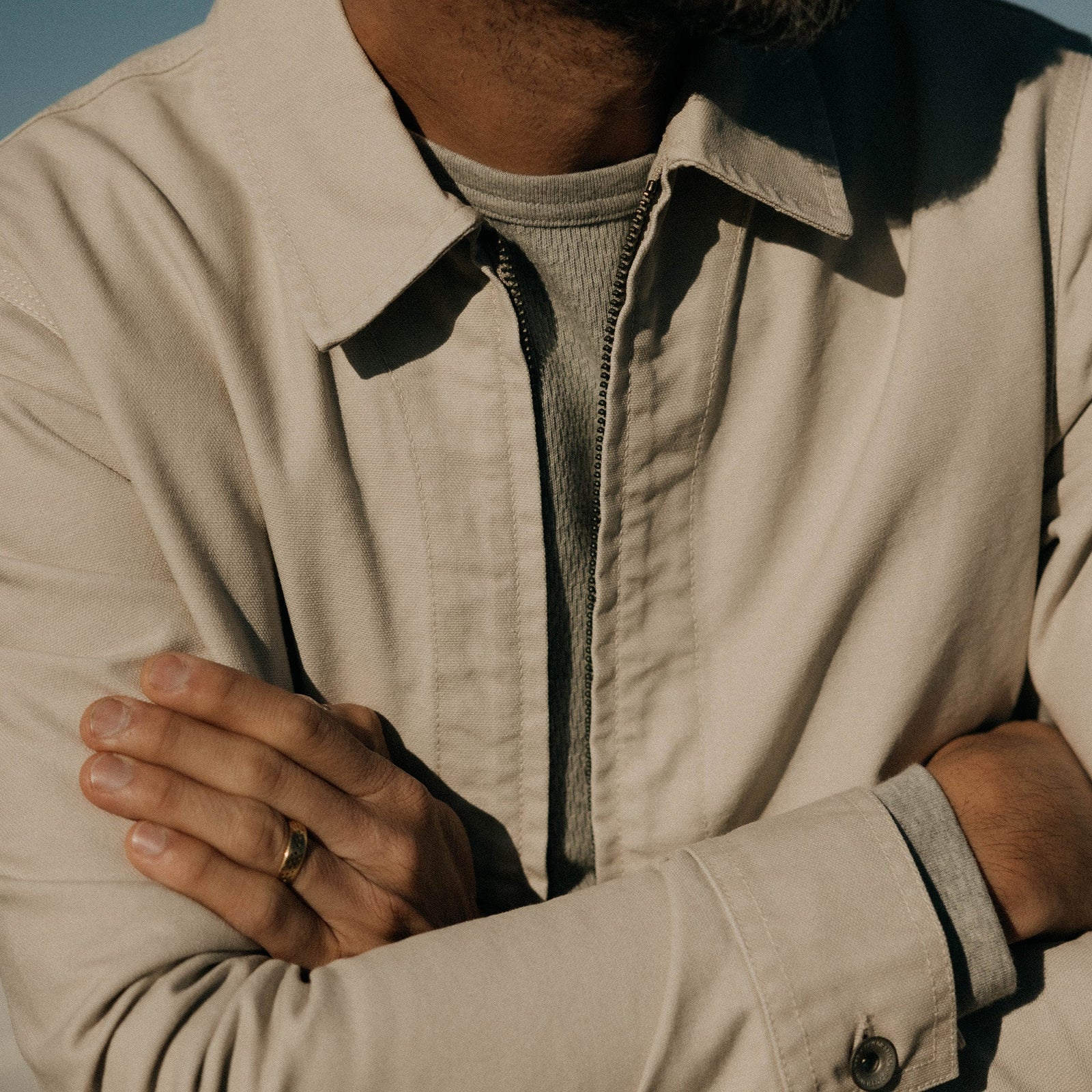The Shifter Jacket | Stone Pigment Canvas - Echo Market