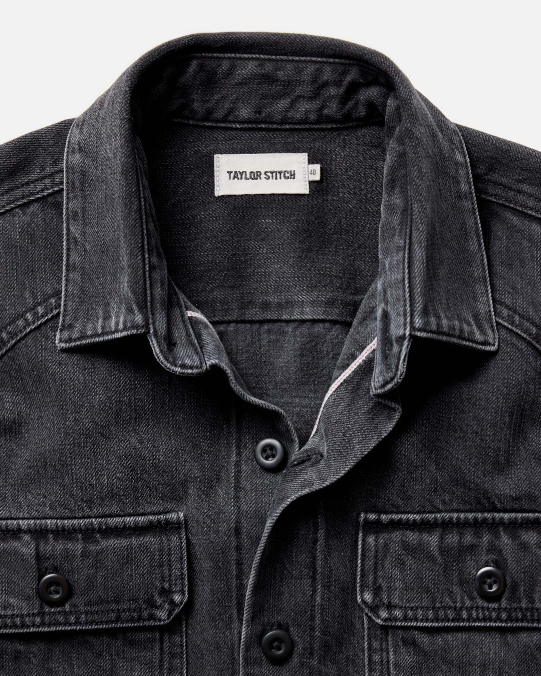 The Shop Shirt | Washed Black Organic Slub Selvedge - Echo Market