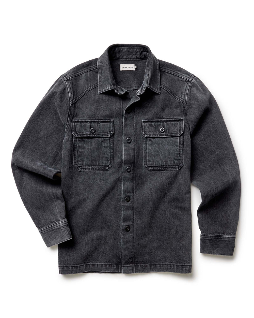 The Shop Shirt | Washed Black Organic Slub Selvedge - Echo Market