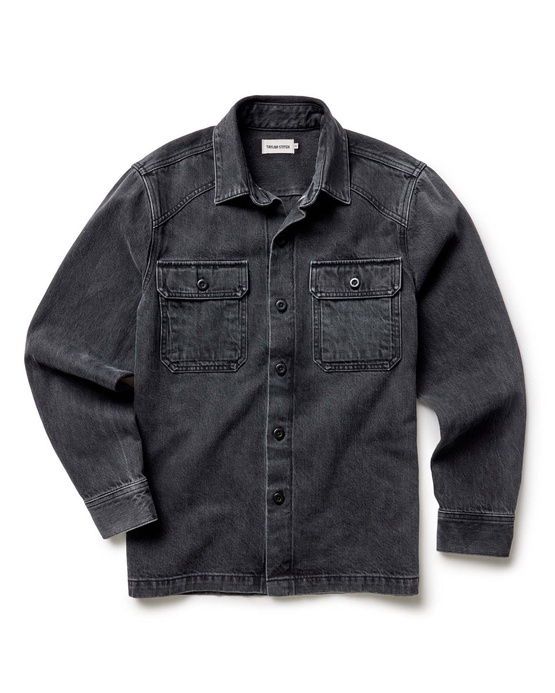 The Shop Shirt | Washed Black Organic Slub Selvedge - Echo Market