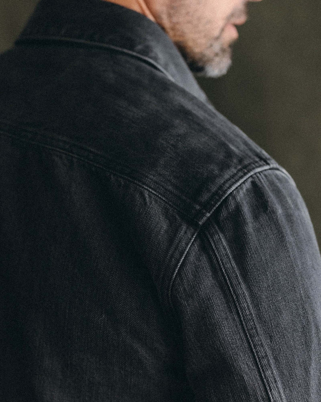 The Shop Shirt | Washed Black Organic Slub Selvedge - Echo Market