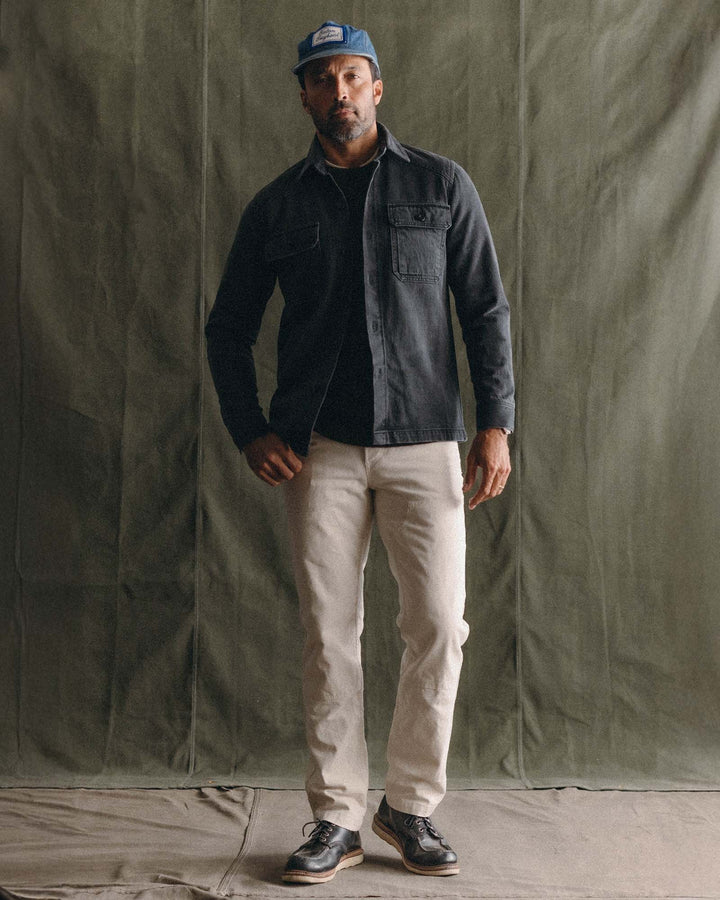 The Shop Shirt | Washed Black Organic Slub Selvedge - Echo Market