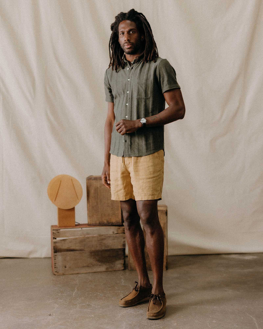 The Short Sleeve California | Pointelle Stripe - Echo Market