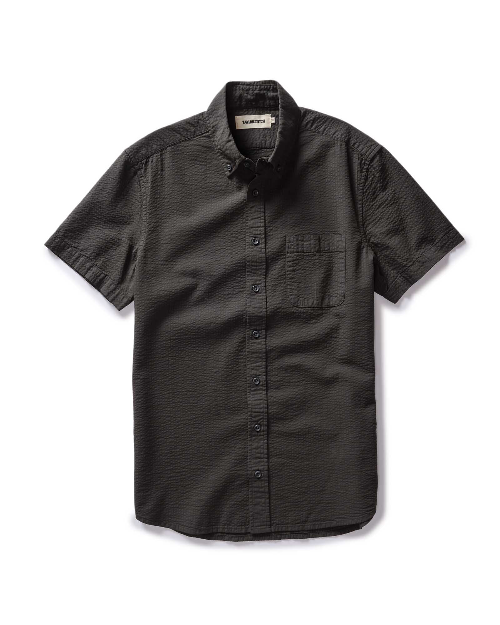 The Short Sleeve Jack | Faded Black Seersucker - Echo Market