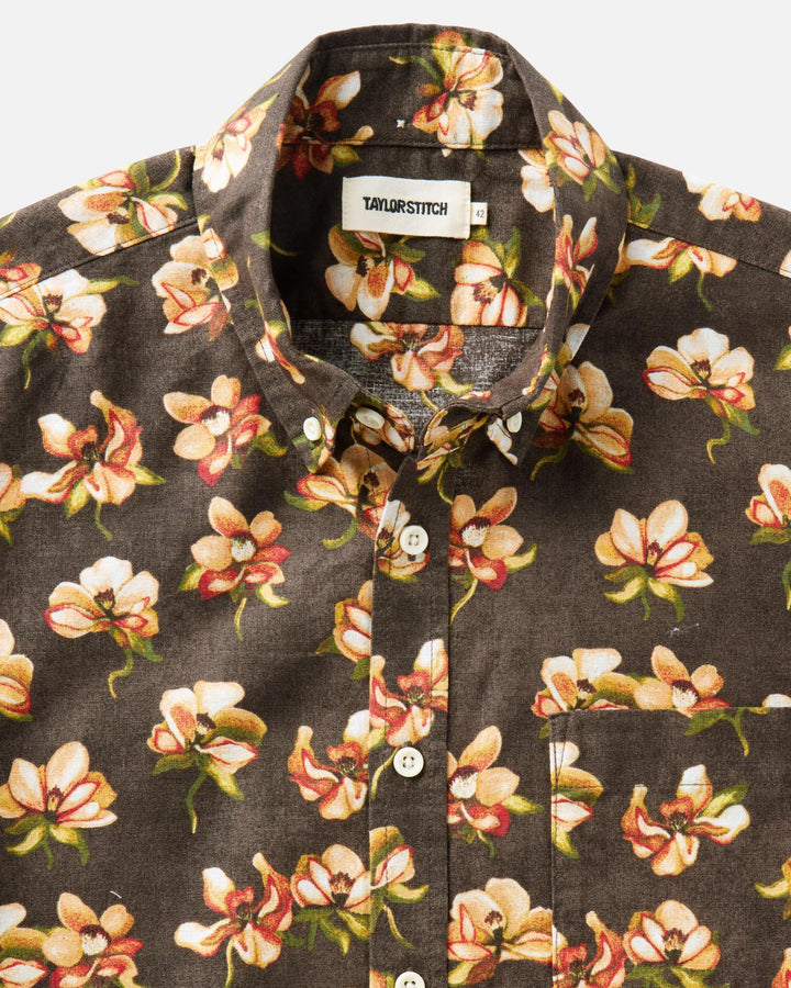 The Short Sleeve Jack
in Magnolia with a visible brand label on a light gray background