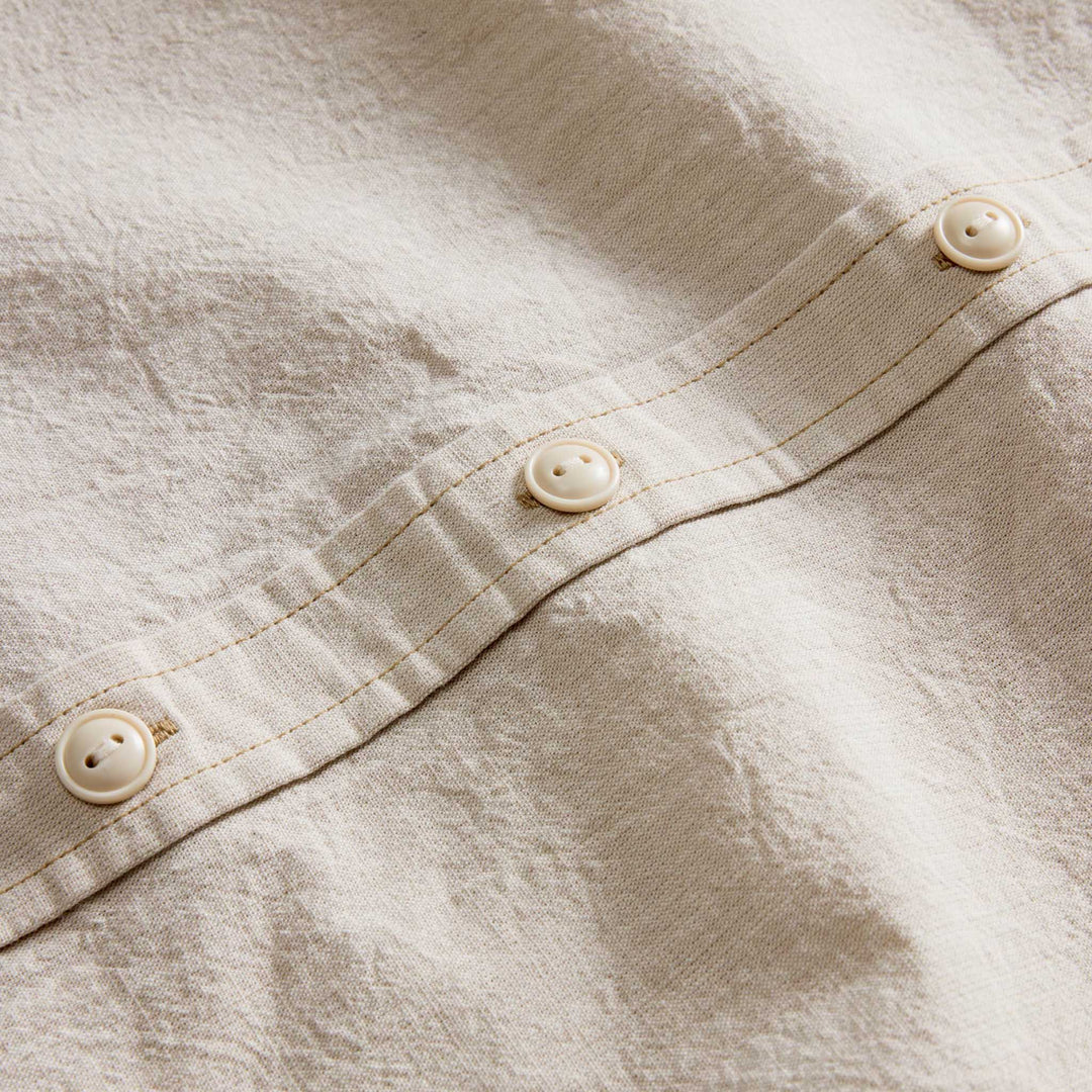 The Short Sleeve Utility Shirt | Natural Selvedge Chambray - Echo Market