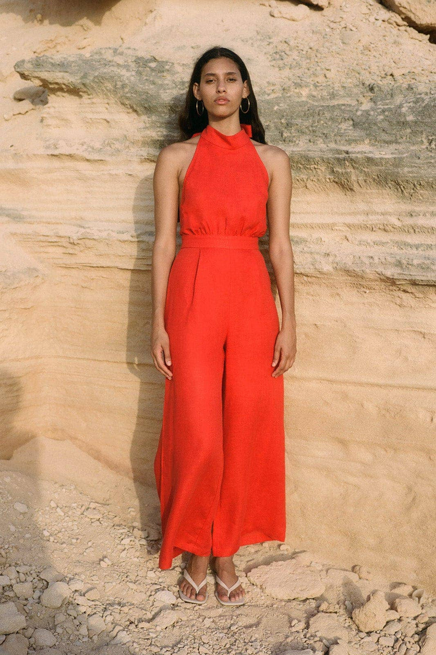 The Sofia Halterneck Jumpsuit - Echo Market