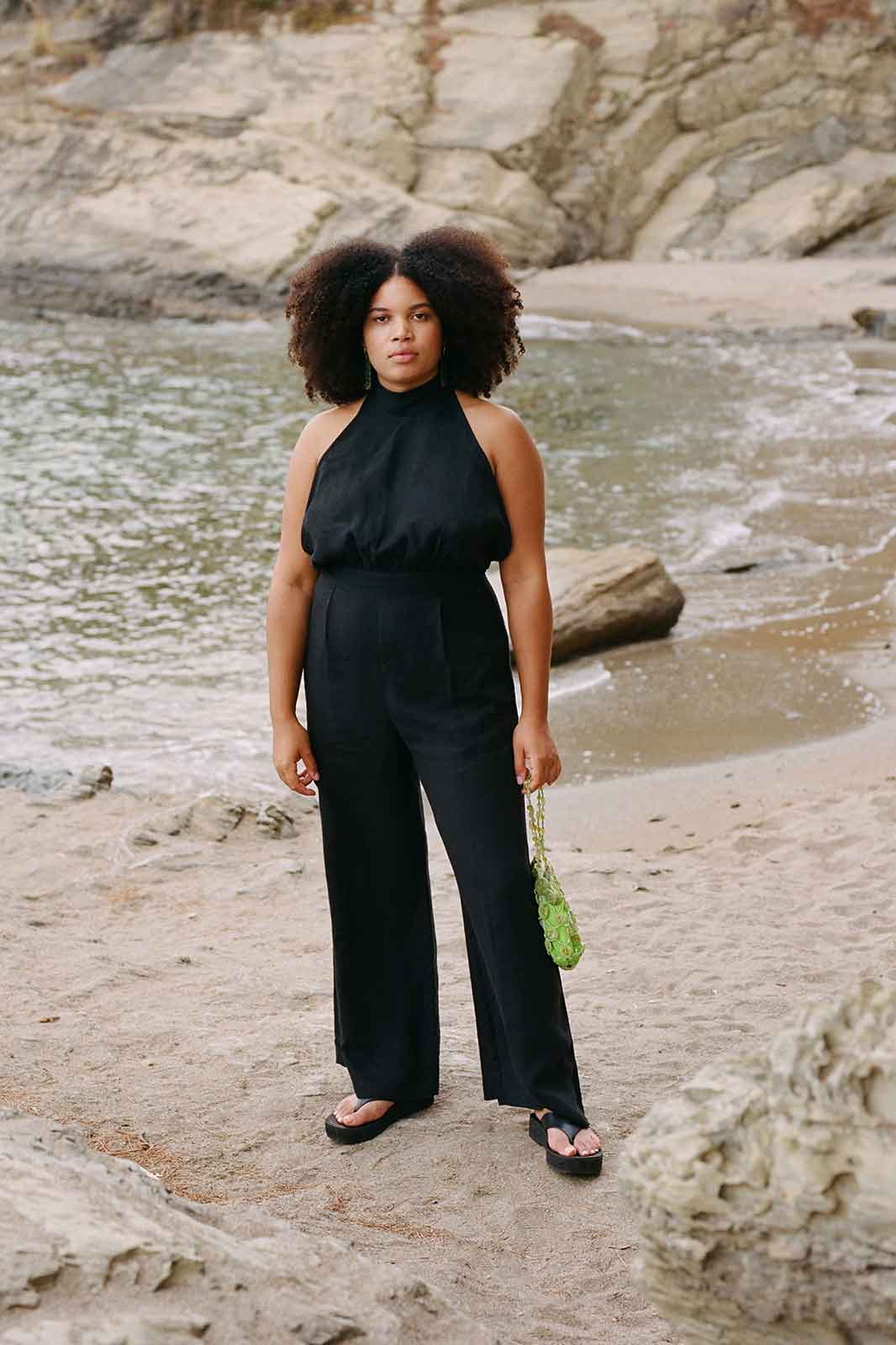 The Sofia Halterneck Jumpsuit - Echo Market