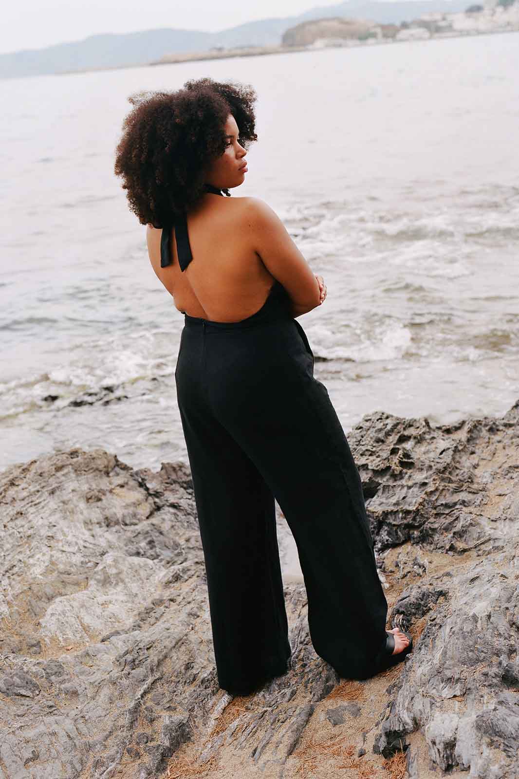 The Sofia Halterneck Jumpsuit - Echo Market