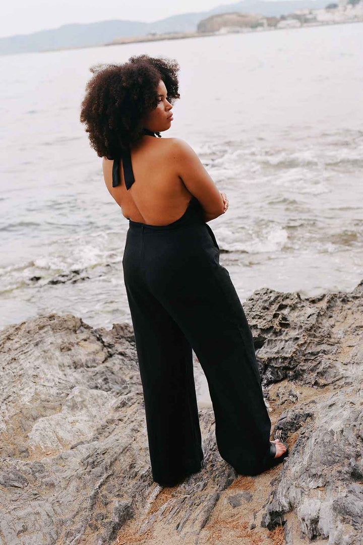 The Sofia Halterneck Jumpsuit - Echo Market