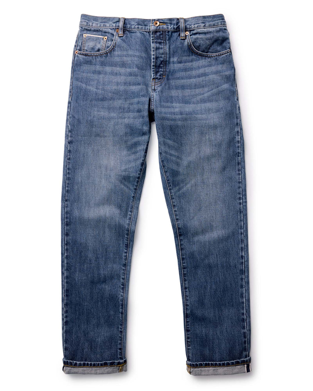 The Straight Jean | Mid Wash Organic Selvedge - Echo Market