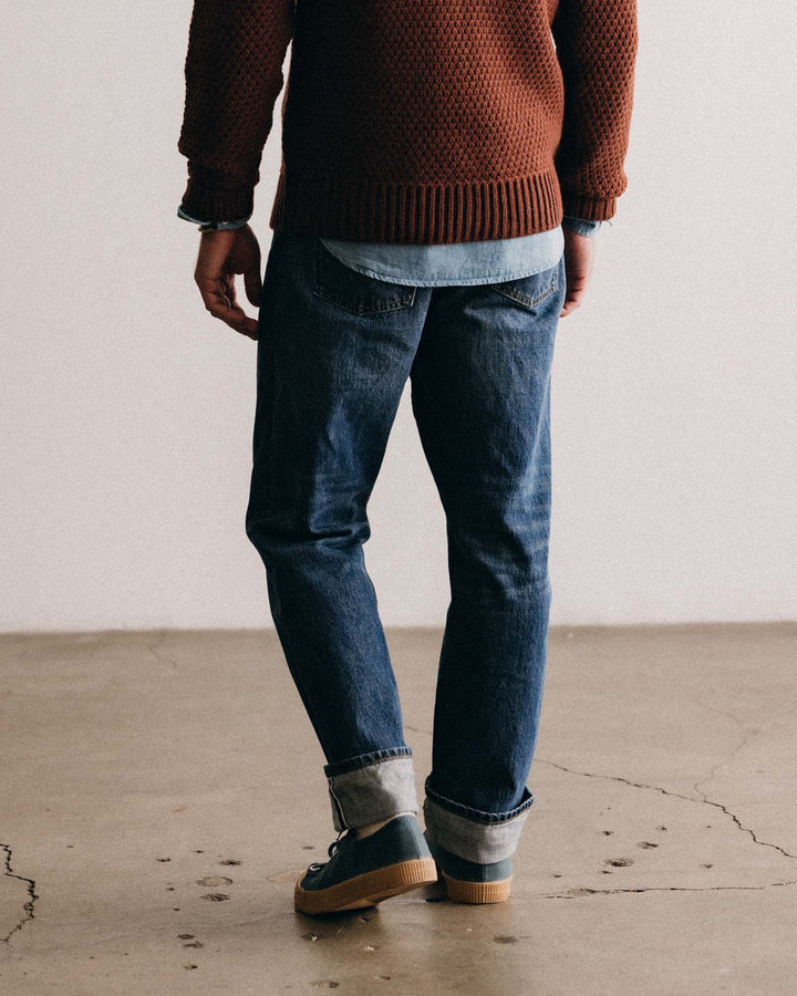 The Straight Jean | Mid Wash Organic Selvedge - Echo Market
