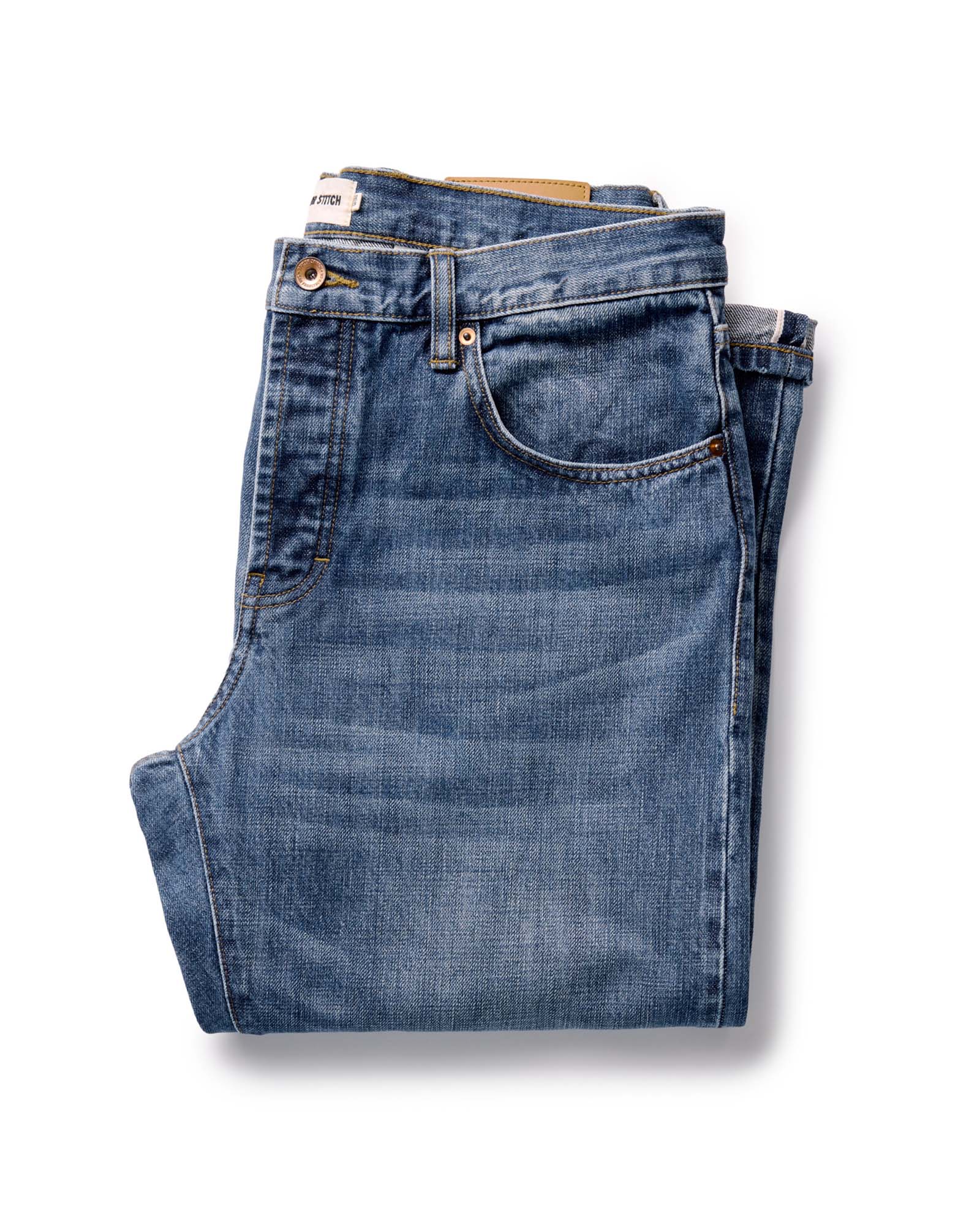 The Straight Jean | Mid Wash Organic Selvedge - Echo Market