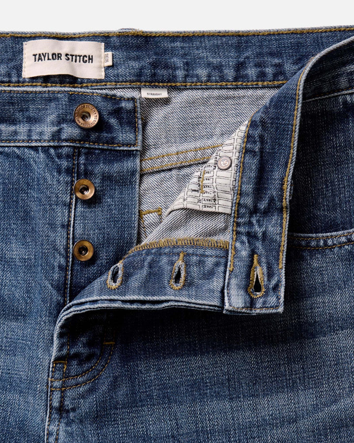 The Straight Jean | Mid Wash Organic Selvedge - Echo Market