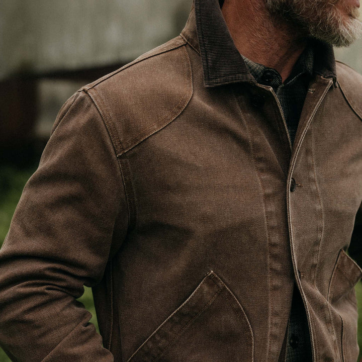 The Upland Jacket | Aged Penny Chipped Canvas - Echo Market