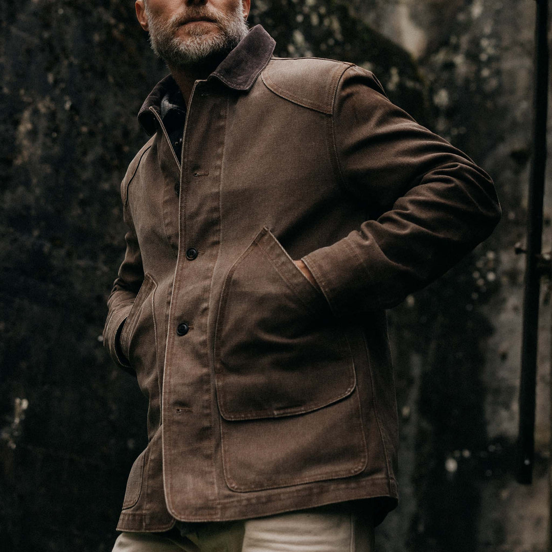 The Upland Jacket | Aged Penny Chipped Canvas - Echo Market