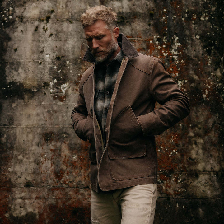 The Upland Jacket | Aged Penny Chipped Canvas - Echo Market