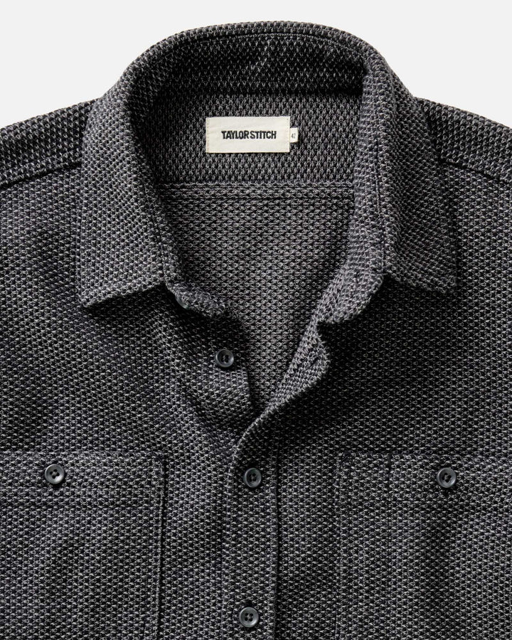 The Utility Shirt | Charcoal Sashiko - Echo Market