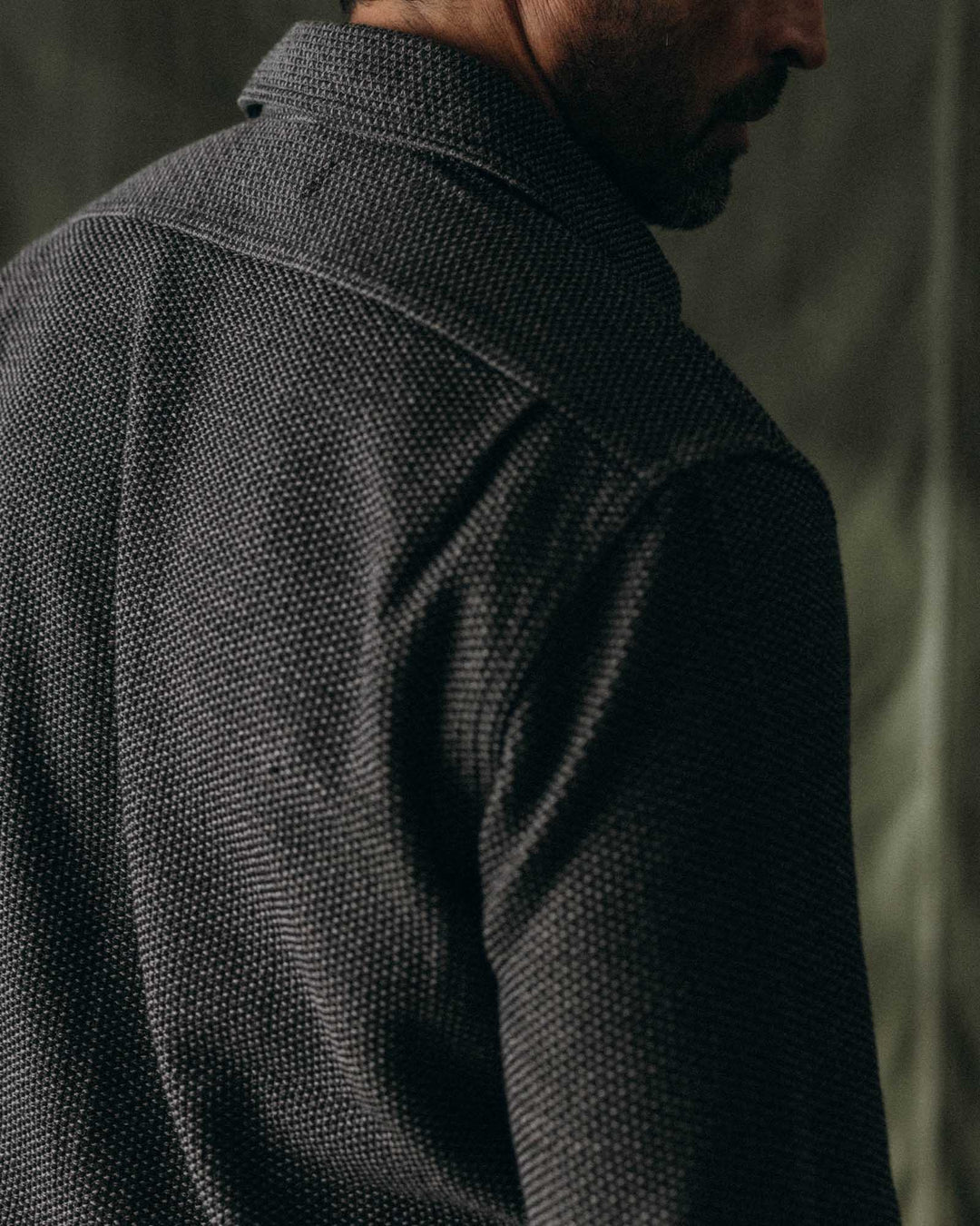 The Utility Shirt | Charcoal Sashiko - Echo Market