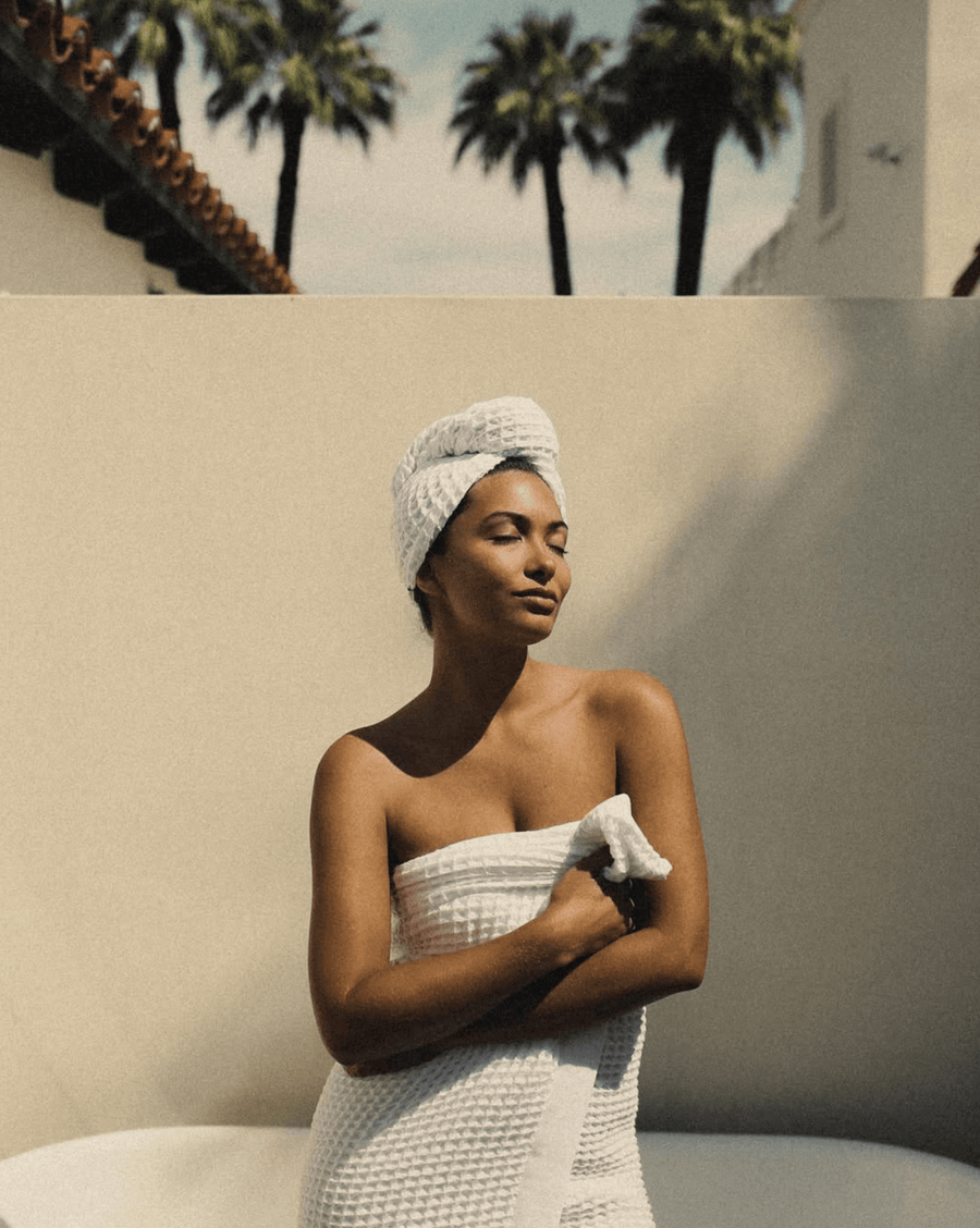 The Weightless Waffle Hair Wrap - Echo Market