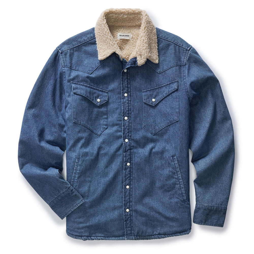 The Western Shirt Jacket | Washed Indigo - Echo Market