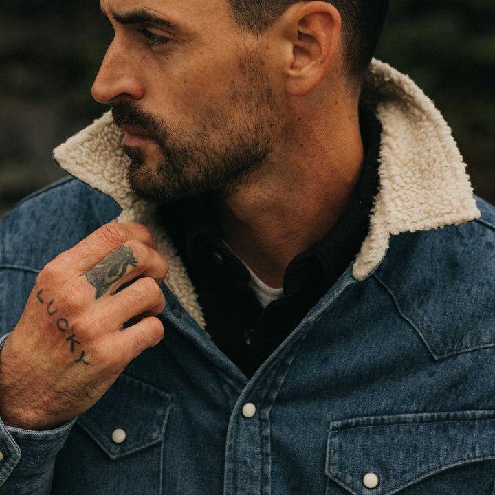 The Western Shirt Jacket | Washed Indigo - Echo Market