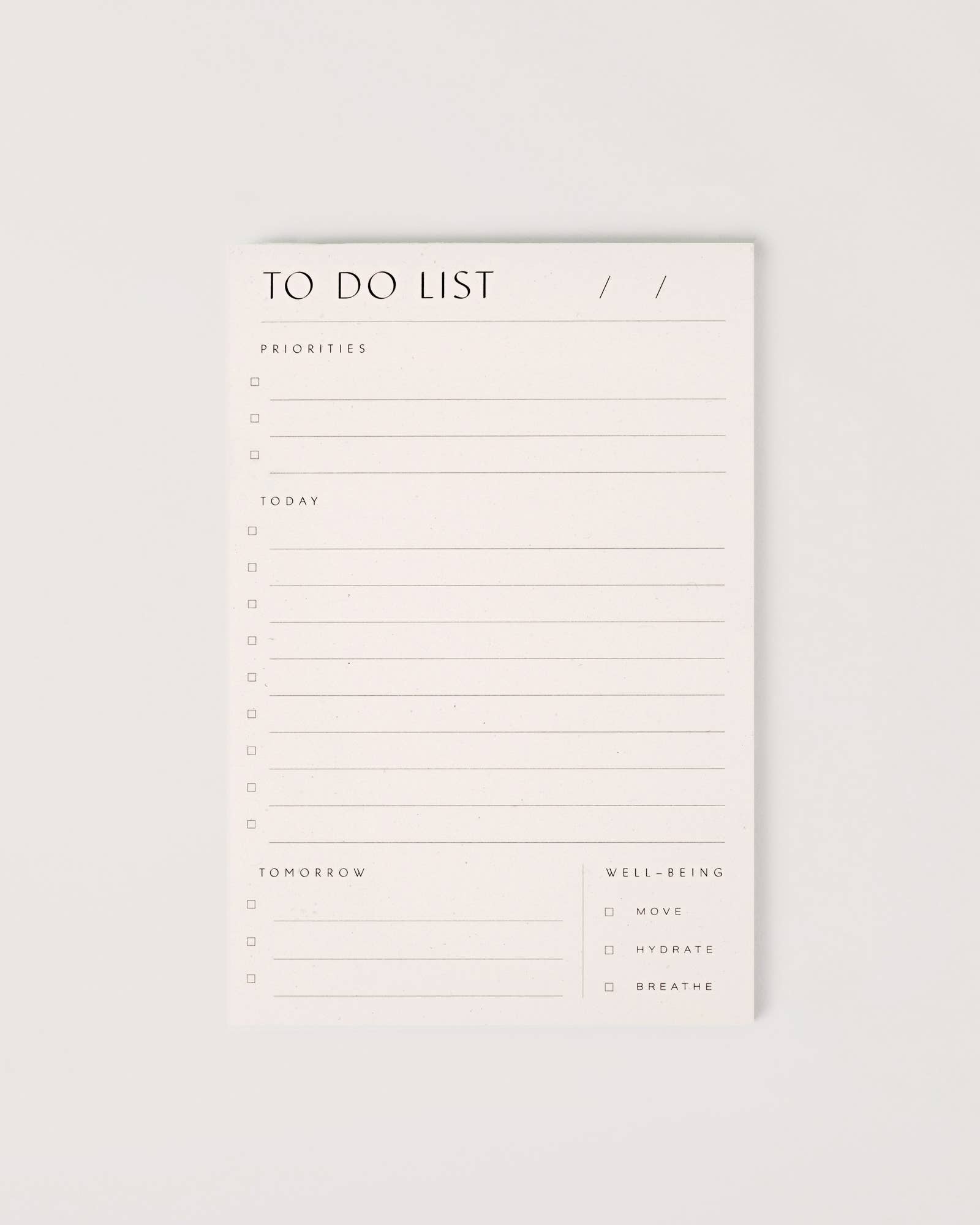 To Do List Pad - Echo Market