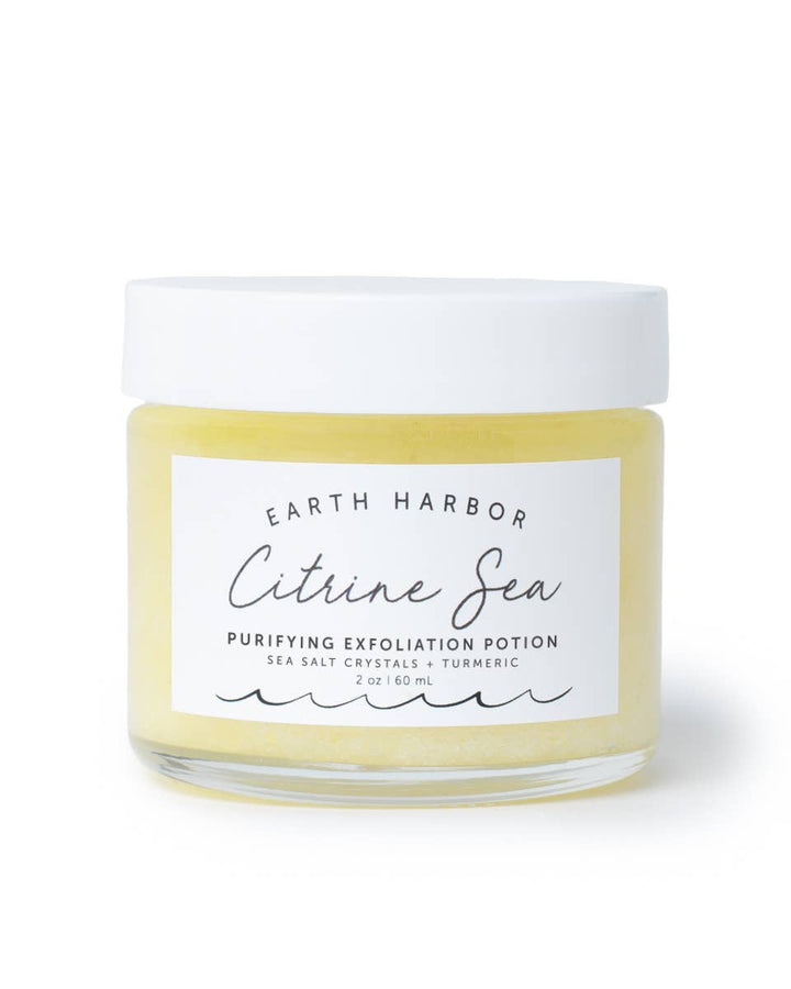 Tropical Exfoliator: Citrine Gemstone & Turmeric Oil - Echo Market