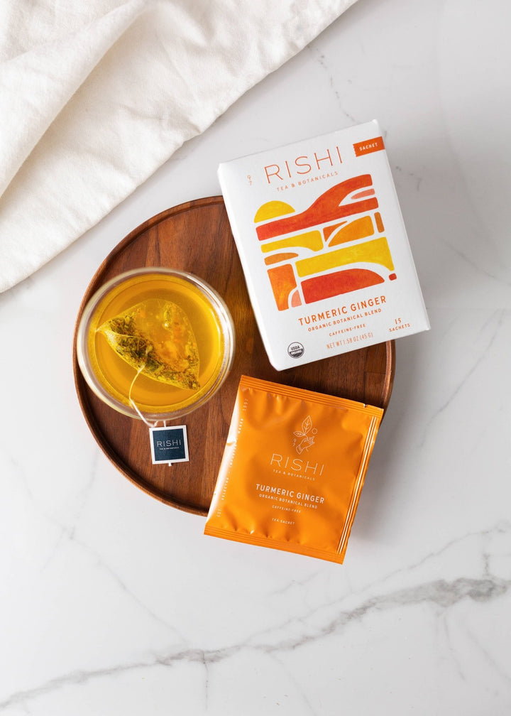 Turmeric Ginger Organic Herbal Tea Sachets - Echo Market