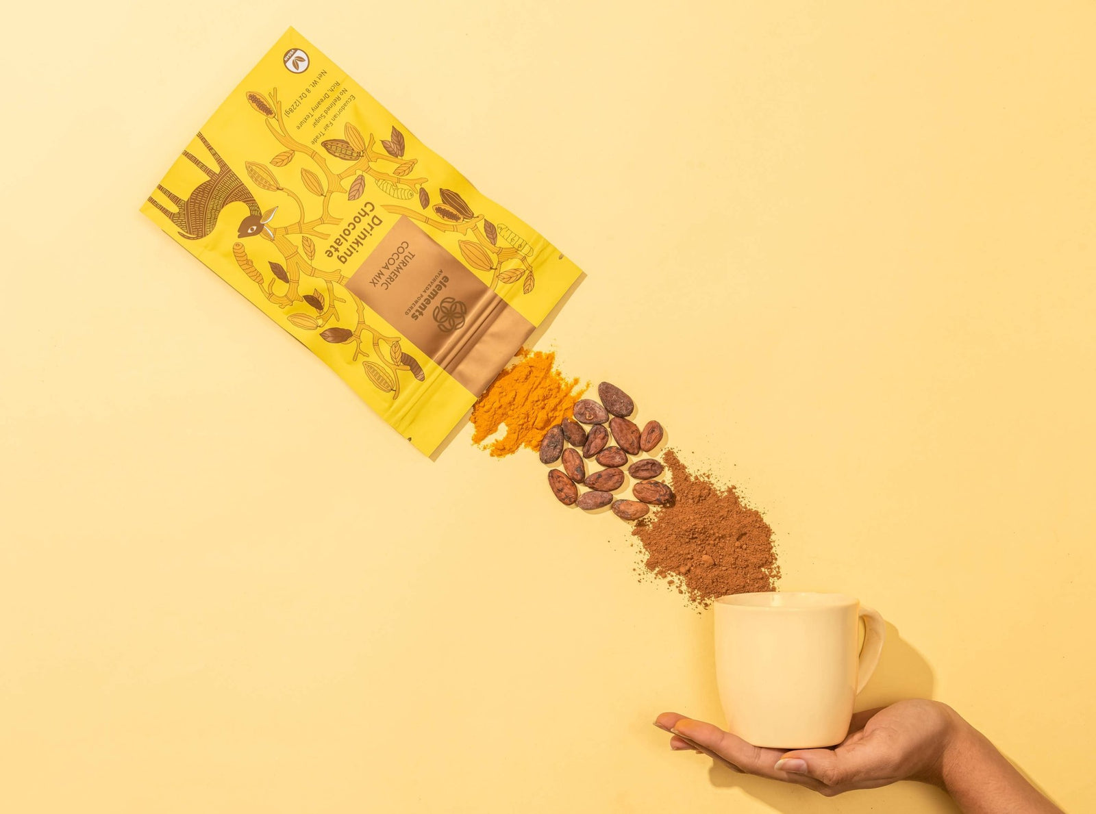 Turmeric Infused Drinking Hot Chocolate | Vegan - Echo Market