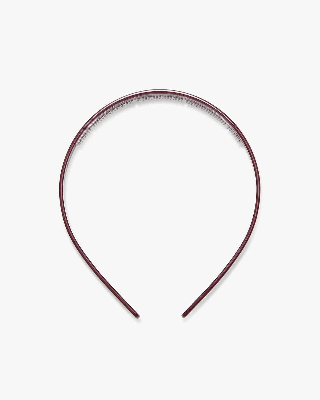 Ultralight Thin Headband in oxblood on a white background