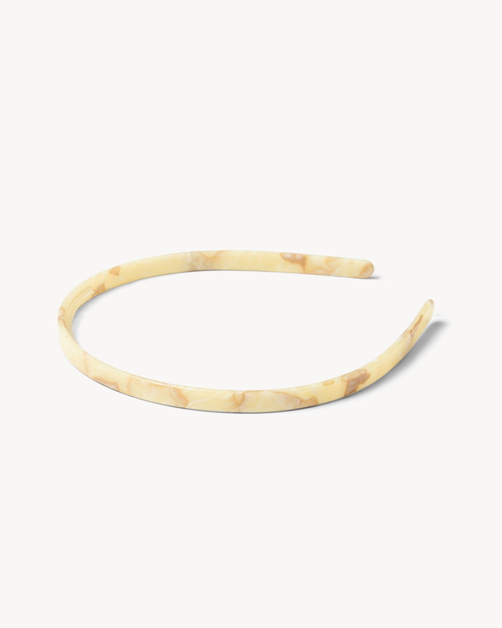 Ultralight Thin Headband in Crème on a white background