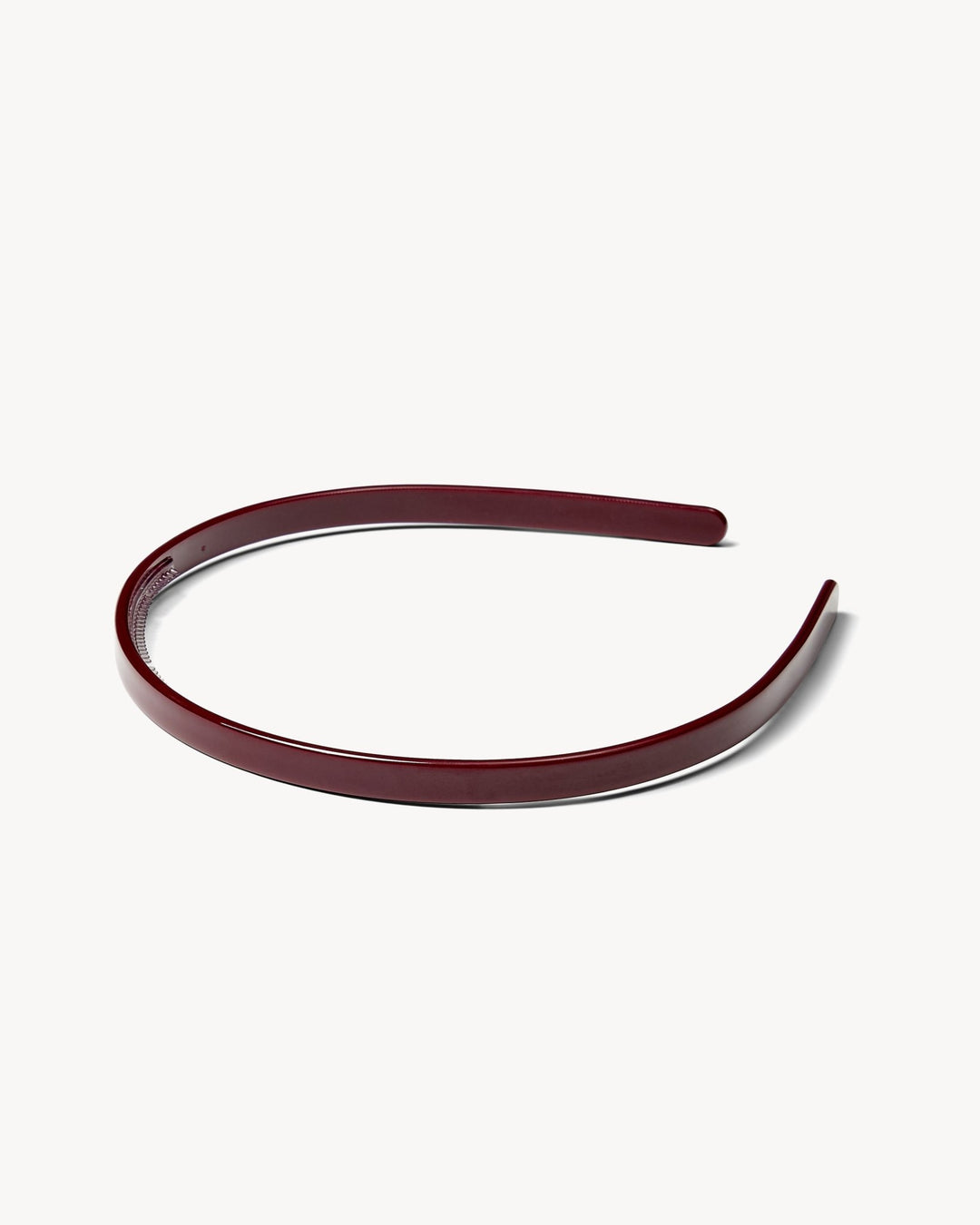 Ultralight Thin Headband in oxblood on a white background