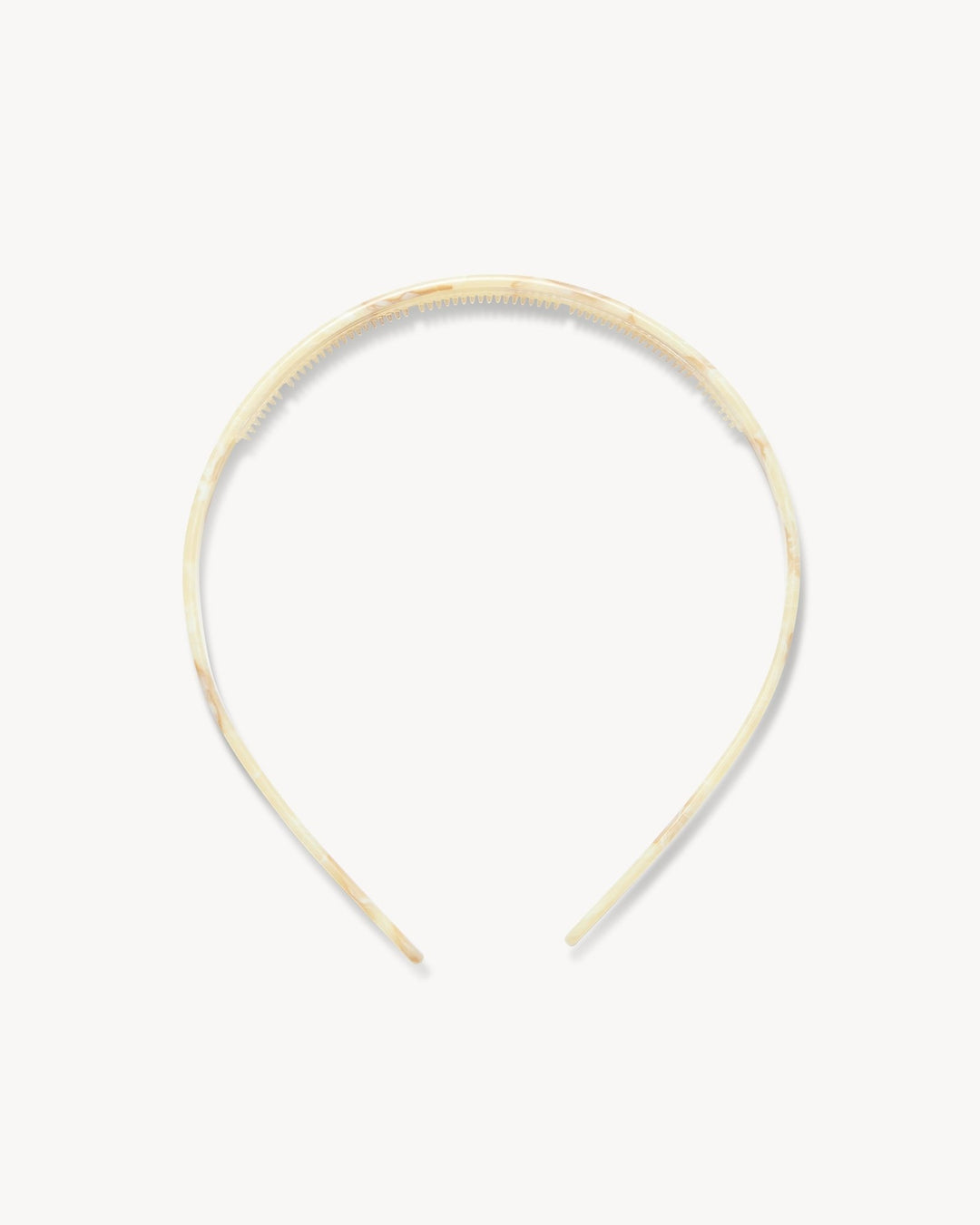 Ultralight Thin Headband in crème on a white background