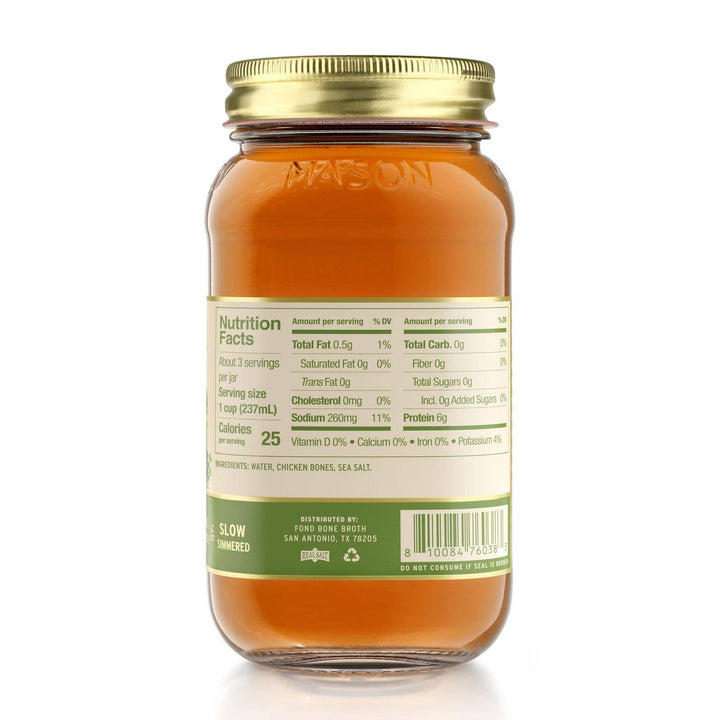 Unflavored Pasture - Raised Regenerative Chicken Bone Broth - Echo Market